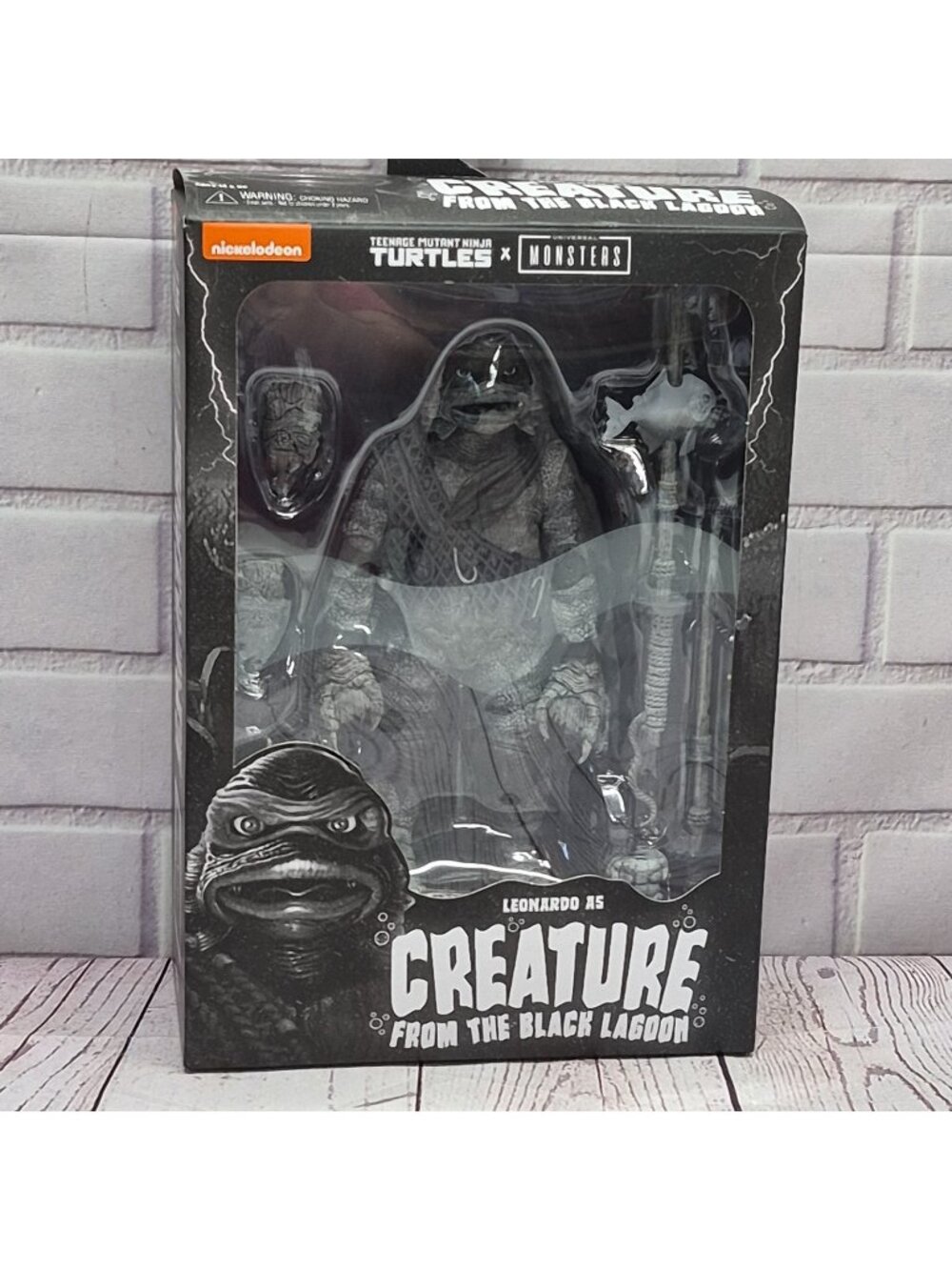 NECA Teenage Mutant Ninja Turtles Leonardo as Creature From The Black Lagoon NEW